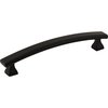 Elements By Hardware Resources 128 mm Center-to-Center Matte Black Square Hadly Cabinet Pull 449-128MB